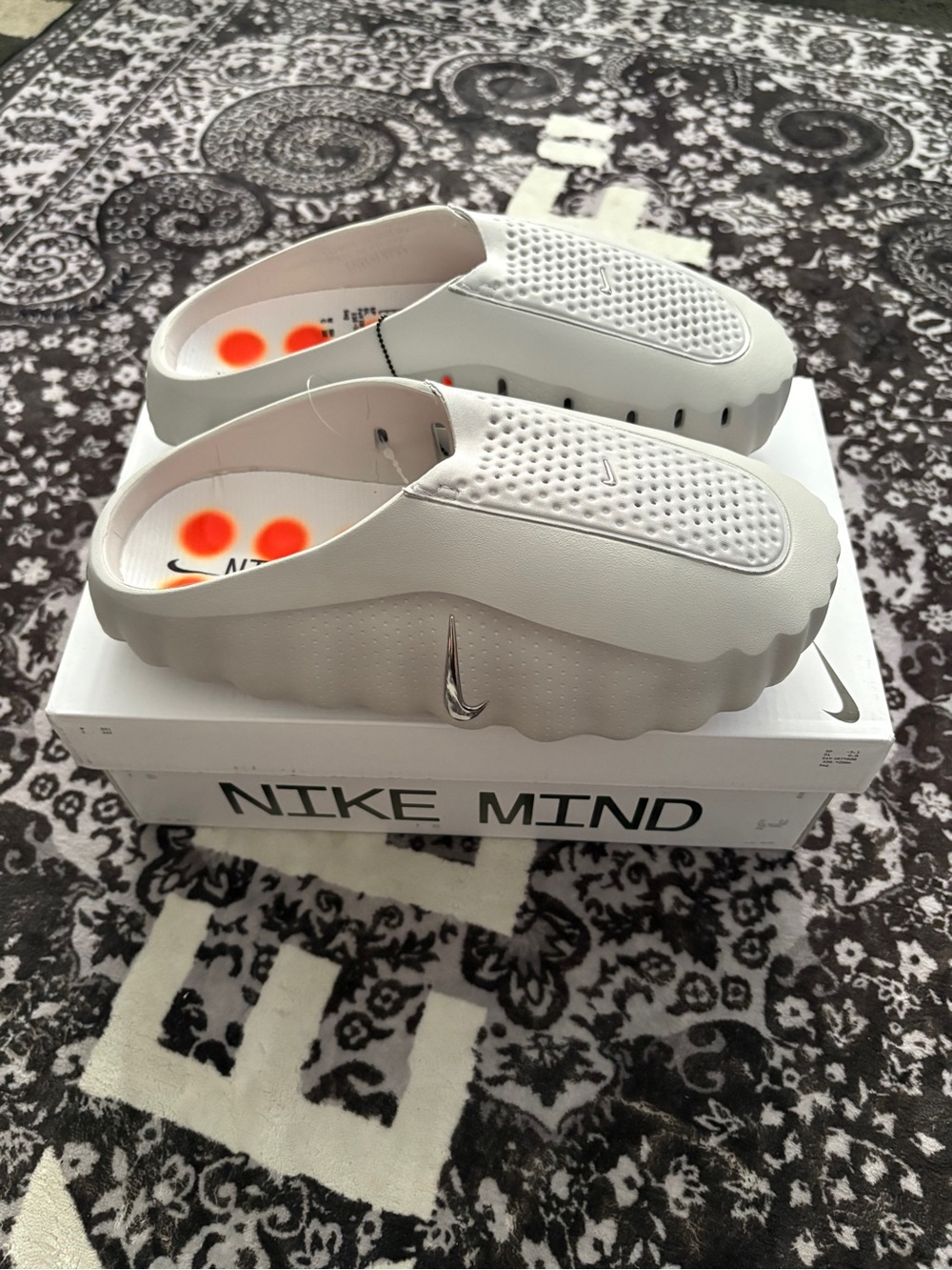 Nike Mind 001 Slides Men Light Smoke Grey - Picture 3 of 7